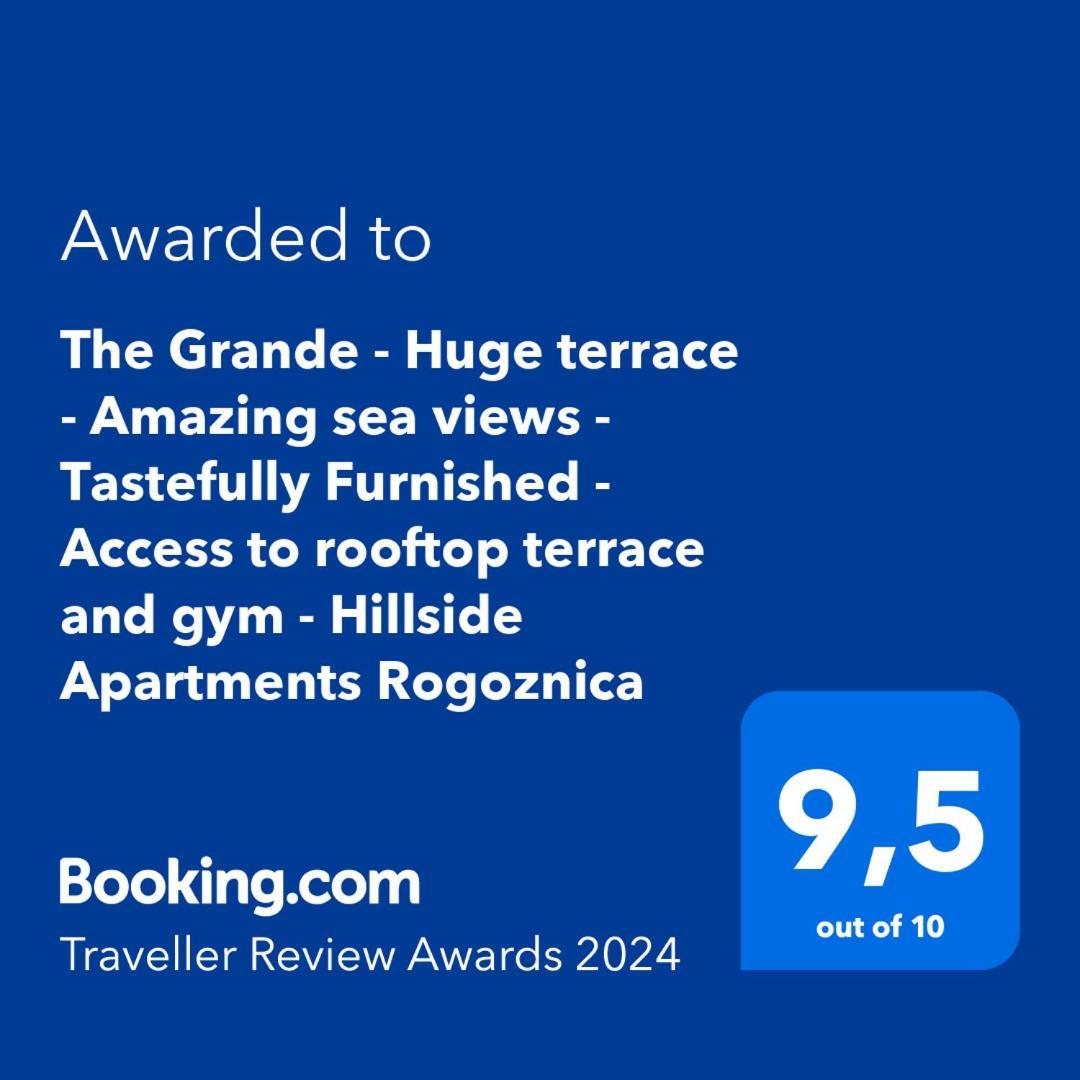 The Grande - Huge Terrace - Amazing Sea Views - Tastefully Furnished - Access To Rooftop Terrace And Gym - Hillside Apartments Rogoznica Rogoznica  Exterior foto